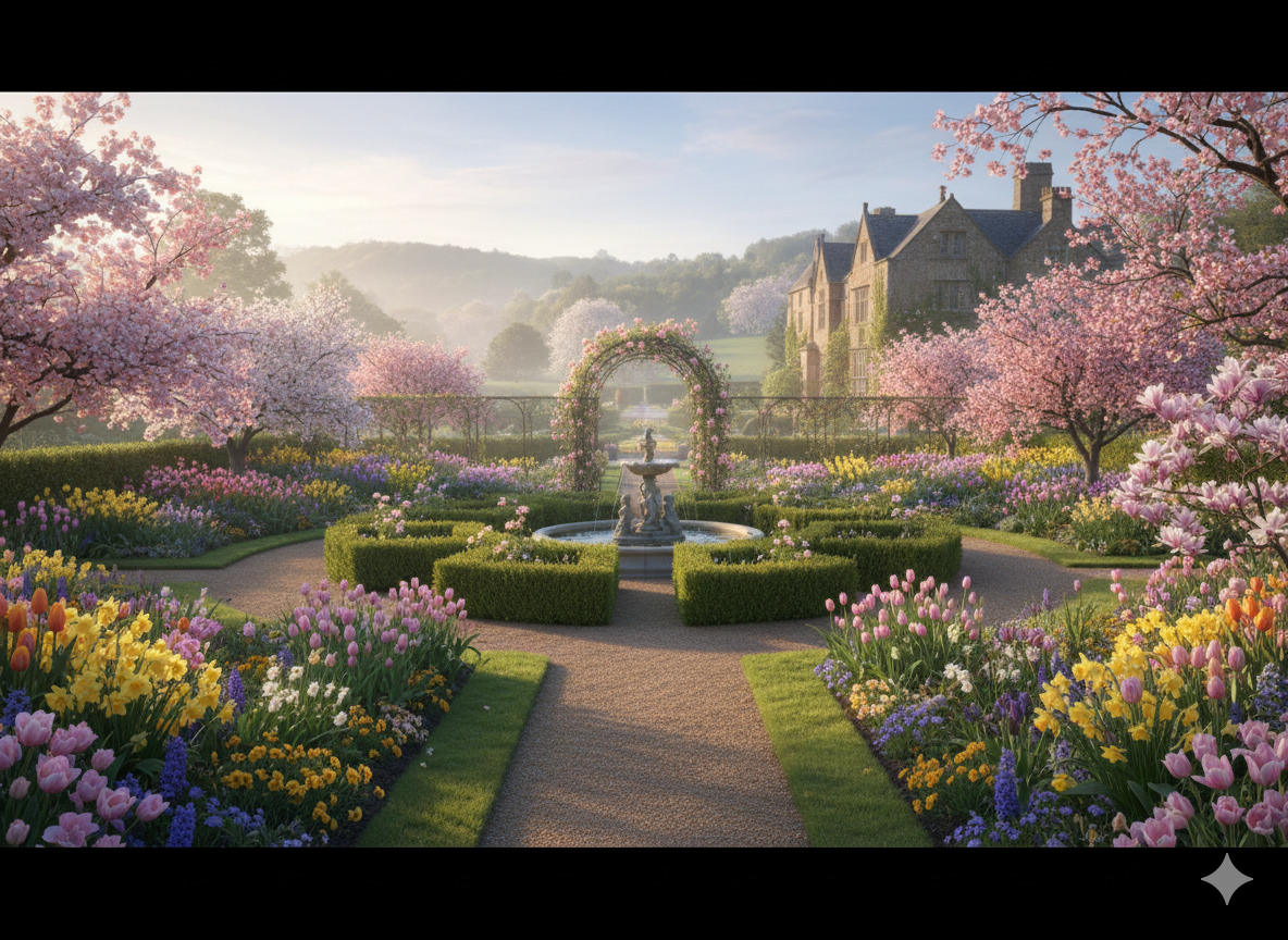 Spring garden design