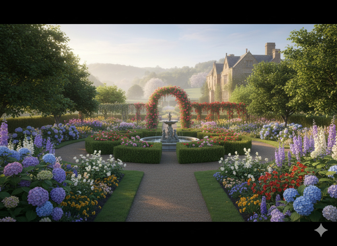 Summer garden design